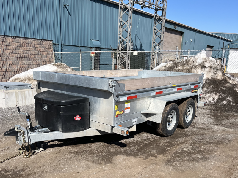 2025 Miska 5 Ton Galvanized Dump Trailer